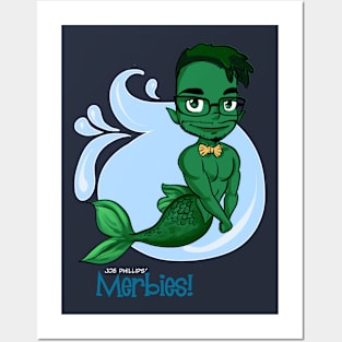 Deep Green Merbie Posters and Art